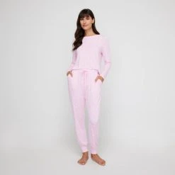 Sash & Rose Women's Bamboo Sleep Jogger Pink 11 Sash & Rose Women's Bamboo Sleep Jogger Pink -Savannah Shop BP644830004 pink 3