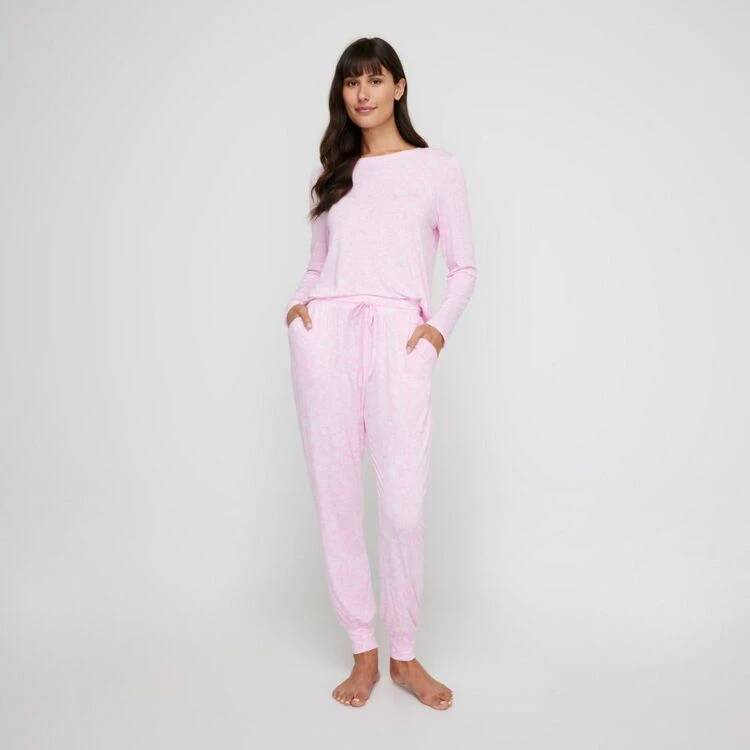 Sash & Rose Women's Bamboo Sleep Jogger Pink 6 Sash & Rose Women's Bamboo Sleep Jogger Pink - Image 4