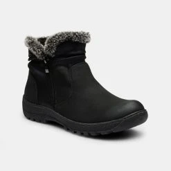 Savannah Women's Hippie Ruched Ankle Boot With Fur Black 8 Savannah Women's Hippie Ruched Ankle Boot With Fur Black -Savannah Shop BP645602005 black 2