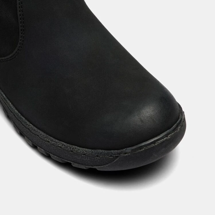 Savannah Women's Hippie Ruched Ankle Boot With Fur Black 4 Savannah Women's Hippie Ruched Ankle Boot With Fur Black - Image 2