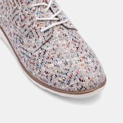 Natural Comfort Women's Mal Almond Toe Lace Up Beige & Multicoloured