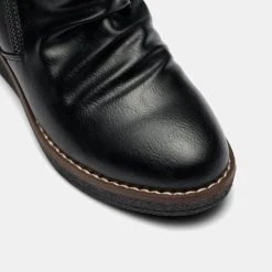 Savannah Women's Cleary 2 Ruched Ankle Boot With Fur Black 7 Savannah Women's Cleary 2 Ruched Ankle Boot With Fur Black -Savannah Shop BP645604005 black 3