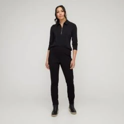 Jane Lamerton Straight Leg Ponte Pant Black -Savannah Shop BP645785001 black