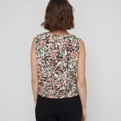 Khoko Smart Women's Ruched Hem Sleeveless Jersey Top Magnolia -Savannah Shop BP646103004 magnolia 2