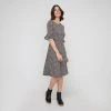Khoko Smart Jersey Bell Sleeve Dress Spot Print -Savannah Shop BP646105008 spot prn 5