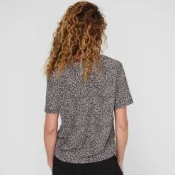 Khoko Smart Women's Jersey Spotted Print Wrap Top Spot Print -Savannah Shop BP646106003 spot prn 2