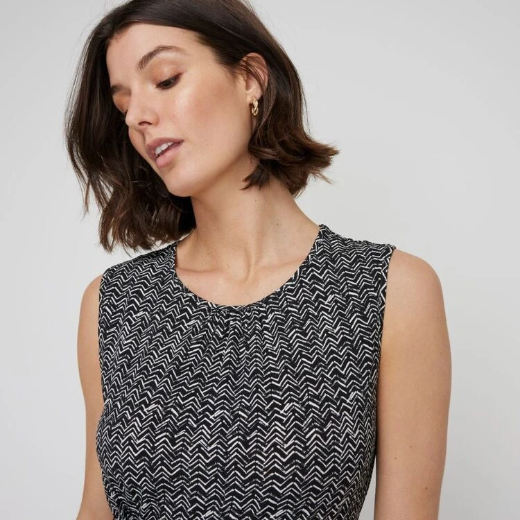 Khoko Smart Women's Arrow Sleeveless Flared Jersey Dress Black 4 Khoko Smart Women's Arrow Sleeveless Flared Jersey Dress Black - Image 2