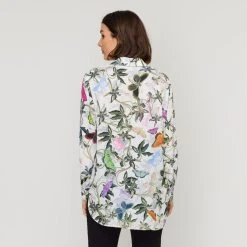 Leona Edmiston Ruby Ivory Butterfly Shirt Butterfly -Savannah Shop BP646119001 butterfly 2