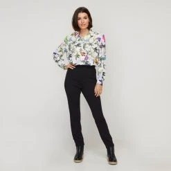 Leona Edmiston Ruby Ivory Butterfly Shirt Butterfly -Savannah Shop BP646119001 butterfly 3