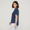 Savannah Spot Print Viscose Top Blue Spot -Savannah Shop BP646509001 blue spot 5