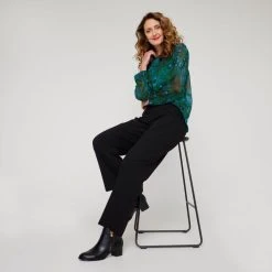 JB Jayson Brunsdon Jayson Brunsdon Tailored Straight Cutpant Black