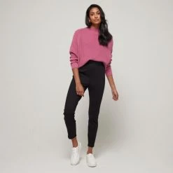 JB Jayson Brunsdon Jayson Brunsdon Waist Detail Ponti Pant Black -Savannah Shop BP646832004 black 3