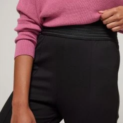 JB Jayson Brunsdon Jayson Brunsdon Waist Detail Ponti Pant Black -Savannah Shop BP646832004 black 4