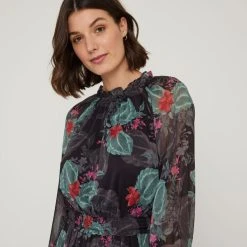 JB Jayson Brunsdon Jayson Brunsdon Shirred Waist Dress Shadow -Savannah Shop BP646834001 shadow 10