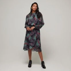 JB Jayson Brunsdon Jayson Brunsdon Shirred Waist Dress Shadow -Savannah Shop BP646834001 shadow 5