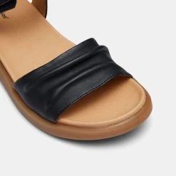 Hush Puppies Mala Sandal Black & Choc