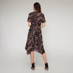 Stella Winter Paisley Asymmetric Dress Paisley Print -Savannah Shop BP647081001 paisley prn 3