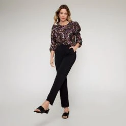 Stella Martini Knit Pant Black -Savannah Shop BP647084001 black 5