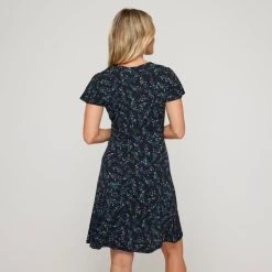 Khoko Smart Wrap Dress Black -Savannah Shop BP647305002 black 2