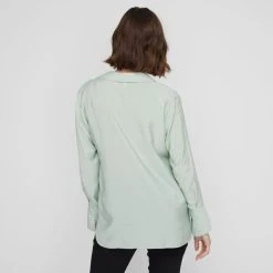 Khoko Smart Split Cuff Shirt Mint Mint -Savannah Shop BP647583002 mint 2