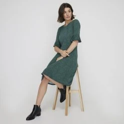 Khoko Smart Women's Jersey Bell Sleeve Dress Spot Jade -Savannah Shop BP647584002 spot jade